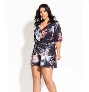 NWT CITY CHIC 18 FLOURISH PLAYSUIT